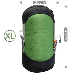 WIND HARD Compression Stuff Sack Waterproof Sleeping Bag Compression Stuff Sack Pack Storage Bag ...