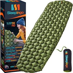 Sleepingo Camping Sleeping Pad – Mat, (Large), Ultralight 14.5 OZ, Best Sleeping Pads For  ...