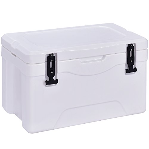 Giantex 32 Quart Heavy Duty Cooler Ice Chest Outdoor Insulated Cooler Fishing Hunting Sports