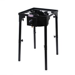 Gas ONE Portable Propane 100,000-BTU High-Pressure Single-Burner Outdoor Camp Stove Adjustable L ...