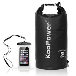 Koopower Waterproof Bag Drybag 20L Dry Gear Backpack with Universal Waterproof Phone Case for Bo ...