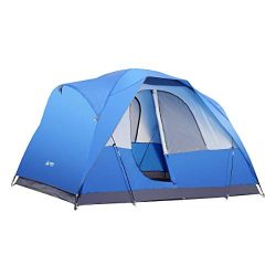 SEMOO Water Resistant Lightweight 5 Person D-Style Door Large Family Camping/Travelling Tent wit ...