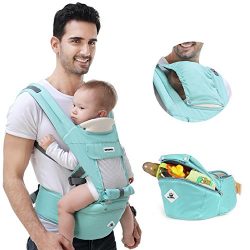 360 Ergonomic Baby Carrier Adjustable Backpack with Hip Seat,12 Positions All Seasons Summer,Bab ...