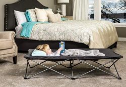 Regalo My Cot Extra Long Portable Bed, Gray, Includes Fitted Sheet and Travel Case