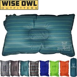 Wise Owl Outfitters Camping Pillow Lightweight & Self Inflating – Inflatable Foam & Air  ...